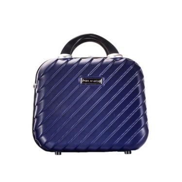 Imagem de Frasqueira Necessáire Rígida Abs Maquiagem Higiene Viagem Contra Arran