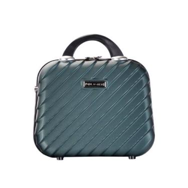 Imagem de Frasqueira Necessáire Rígida Abs Maquiagem Higiene Viagem Contra Arran