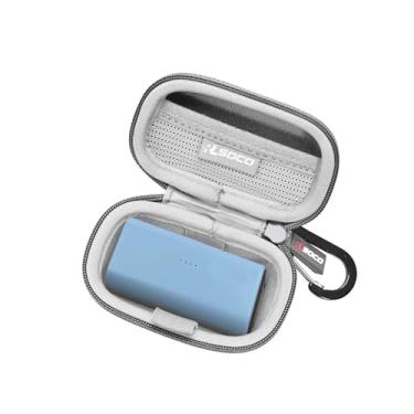 Imagem de RLSOCO Estojo de transporte para Anker Nano Power Bank com conector USB-C integrado/com conector Lightning certificado MFi integrado, carregador portátil - cinza (apenas capa)