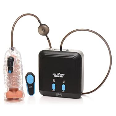 Imagem de LoveBotz Brinquedo Masturbador Masculino Milker Pro Edition com Sensações Triplas, Vibração de Sucção Acariciada, Brinquedo de Prazer Sexual Adulto Textura Realista, 5 Velocidades e 5 Padrões de Vibração Estimulantes