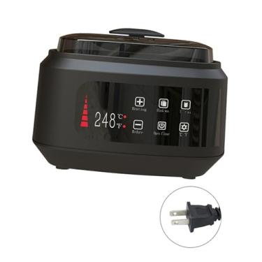 Imagem de Kokiya Aquecedor de cera elétrico resistente, portátil, com temperatura ajustável, para mulheres e homens, depilação para salão, Preto