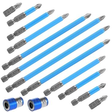 Imagem de KHZSPP Conjunto de brocas de chave de fenda magnéticas fortes, 16 peças, conjunto de chaves de fenda elétricas de alta magnética, antiderrapante, chave de fenda de precisão para eletrônicos