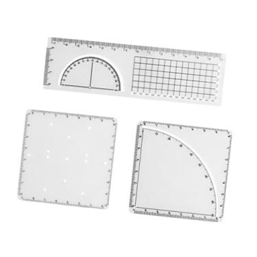 Imagem de IEUDNS Régua de funções matemáticas geométricas, estênceis de desenho multifuncionais, régua de desenho matemático para trabalho de forma, escrita e, para a 7ª Série