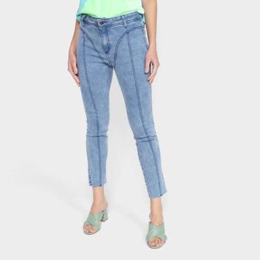 Imagem de Calça Jeans Skinny Lança Perfume Easy Ankle High Cintura Média Feminin