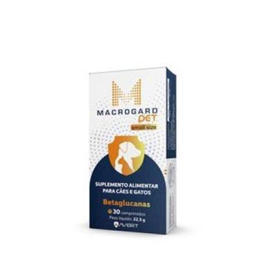 Imagem de Suplemento Alimentar Avert Macrogard Pet P para Cães e Gatos - 30 Comp