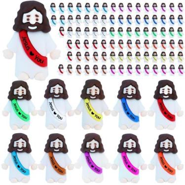 Imagem de Mini bonecos de borracha de Jesus ILHSTY Little Jesus 100 unidades
