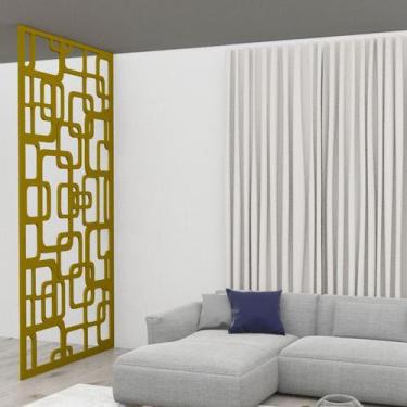Imagem de Painel Vazado Divisória MDF Napoli Crú - Decore Painéis e Divisórias, 