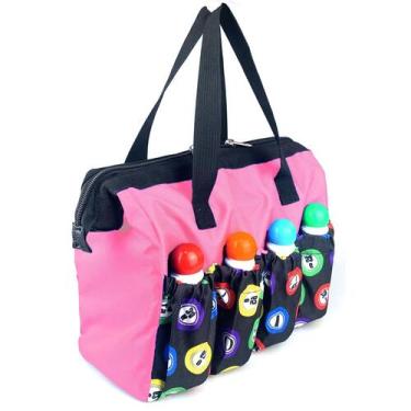Imagem de Bolsa Bingo Dauber TCOINERY de grande capacidade 28x13x20 cm rosa