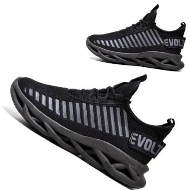 Imagem de Tênis Easy Feminino Evoltenn Trançado Moderno Black, Black, 41