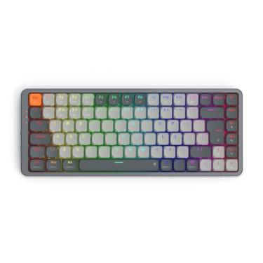 Imagem de TECLADO MECANICO GAMER REDRAGON AZURE RGB PRETO E CINZA SWITCH MARROM