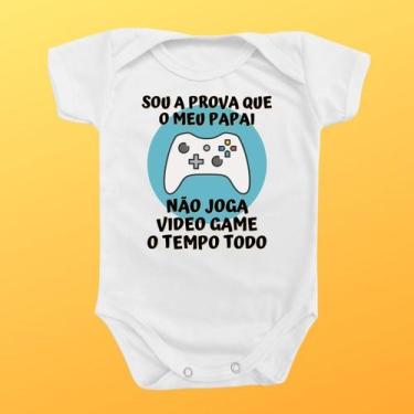 Imagem de Body Bebê Personalizado Sou A Prova Que O Papai Video Game - Borizinho