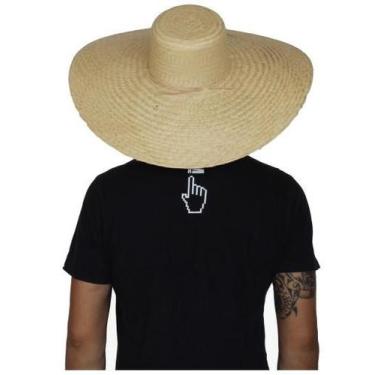 Imagem de Chapeu Palha Mexicano Sombreiro Aba 15cm Festa Praia Pesca 7925 - Shop