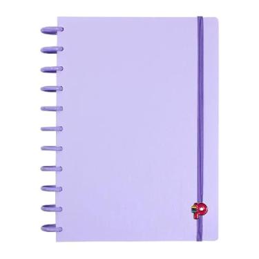 Imagem de Caderno de Disco Yummy Colors Lilas Marshm. Grande Com Disco G 140 folhas Pop Disc