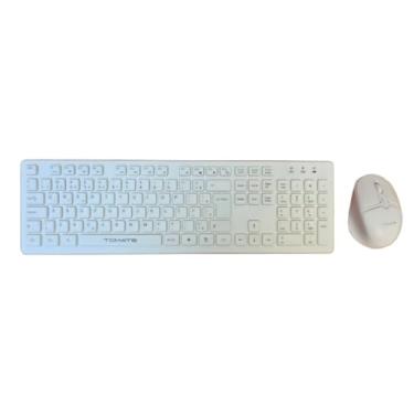 Imagem de Kit Teclado e Mouse Sem Fio Macio Abnt2 - Teclas Macias e Silenciosas MKT-W111