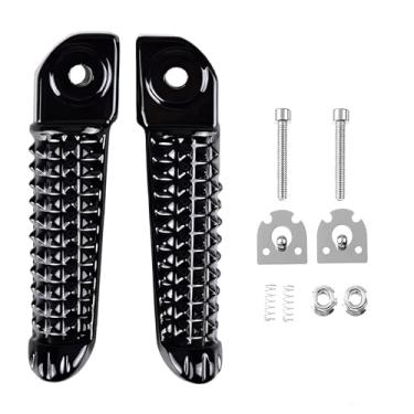 Imagem de Apoios de pé traseiros de motocicleta pretos para Yamaha YZF R1 2002-2014 YZF R6 2003-2012