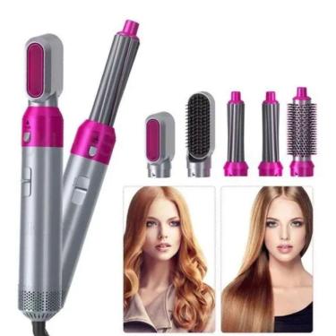 Imagem de Escova Cabelo Alisadora E Modeladora 5 Em 1 Multifuncional