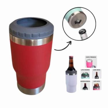 Imagem de Copo Térmico inox Lançamento 5x1 420ml para Long Neck e Lata - BM, Ver