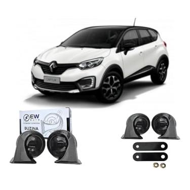 Imagem de BUZINA AUTOMOTIVA CARACOL (PAR) GRAVE/AGUDO PARA CAPTUR 2010 > 2020 - TIGER AUTO