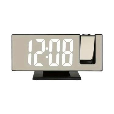 Imagem de Despertador Digital De Tela Grande Com Projeção E Display Luminescente