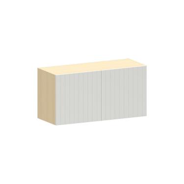 Imagem de Armario Aereo para Geladeira 100 MDF 2 Portas 80cm Aura Luciane Moveis