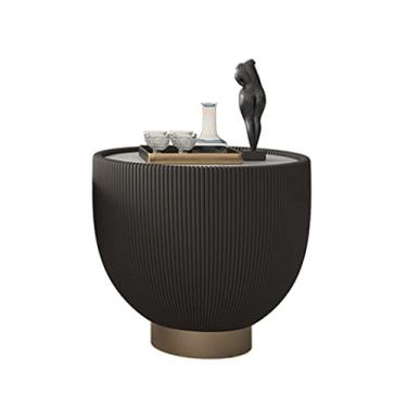 Imagem de Mesa de centro pequena mesa de chá redonda mesa de chá pequeno apartamento mesa de chá moderna minimalista mesa de chá sala de estar mesa lateral quarto (B)