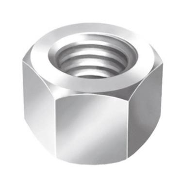 Imagem de 500 Un Porca Sextavada Ma M10 10Mm Chave 17Mm Zincado Branco