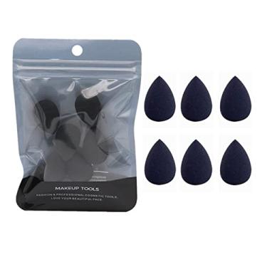 Imagem de Conjunto de 6 Esponjas Maquiagem Ferramentas Beleza Secas e Molhadas para Base Pó Corretivo Sombra Olho Destaque