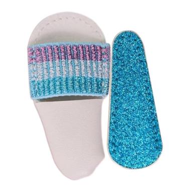 Imagem de Esquirla Capa protetora portátil para tesoura de bordado com protetor de dedos para aparar pelos faciais, artesanato e patchwork, Azul Escuro