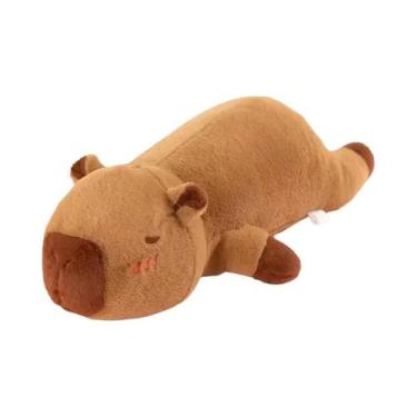 Imagem de Boneco De Pelúcia Kawaii De Capivara Com Asas Laranja E Marrom 60cm-10