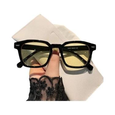 Imagem de Óculos De Sol Retangulares Vintage Retro Femininos Anti-reflexo Moda V