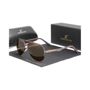 Imagem de Óculos De Sol Retro Polarizados UV400 Anti-reflexo Para Homens KINGSEV