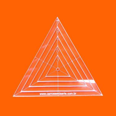 Imagem de Régua Patchwork Triângulo 11cm Cristal