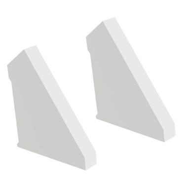 Imagem de Kit Acessórios Taschibra Para Perfil Sobrepor 1,5x1,7cm Vertex L15 Branco