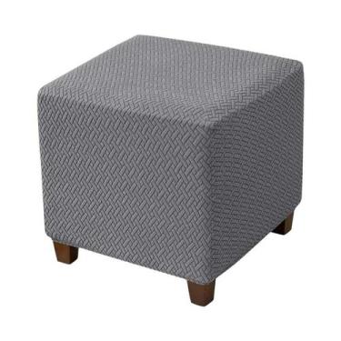 Imagem de Capa Elástica Jacquard Em T Para Puff Otomano, Protetor De Apoio De Pé