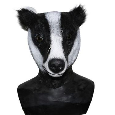 Imagem de Máscara Badger Latex Full Face Halloween Cosplay, adereço de festa - y