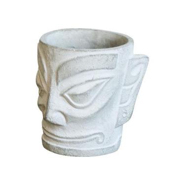 Imagem de Flowerpot Cement Face Creative Tribal Style 1 kg 20x20x19cm - yiweisai