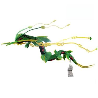 Imagem de Boneca de brinquedo de pelúcia verde Rayquazas com moldura dobrável 83