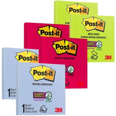Imagem de Post-it Pop Up Bloco 76x76 colorido C /6 Blocos 90fls 3M
