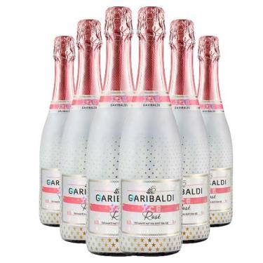 Imagem de Kit 6 Espumante Ice Garibaldi Rosé Demi Sec 750ml