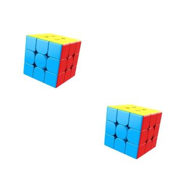 Imagem de Cubo Mágico 3x3x3 Speed Gold Edition Modelo 2 Pçs Anti Stress Profissional Movimentos S...