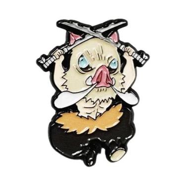 Imagem de Pins De Esmalte Tanjiro Nezuko Demon Slayer, Broches De Lapela, Acessó