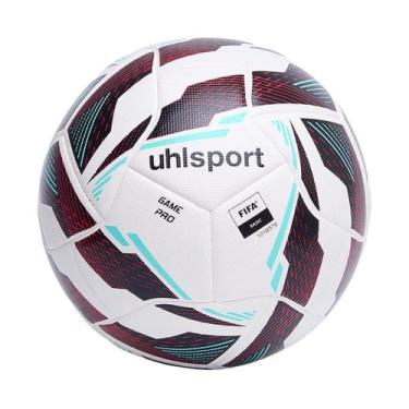 Imagem de Bola de Futebol Uhlsport Game Pro Brasileirão C e D, 5, Preto, Vermelh