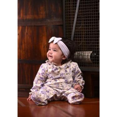 Imagem de Macacão Bebê Menina Molecotom Lilás Betina Borboleta, M