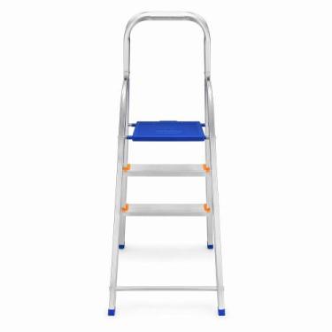 Imagem de Escada de Alumínio Doméstica 3 Degraus Bumper