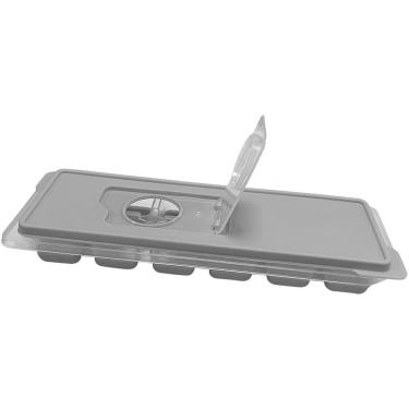 Imagem de Forma de Gelo de Silicone Grey 12 Cubos com Tampa - Mimo Style