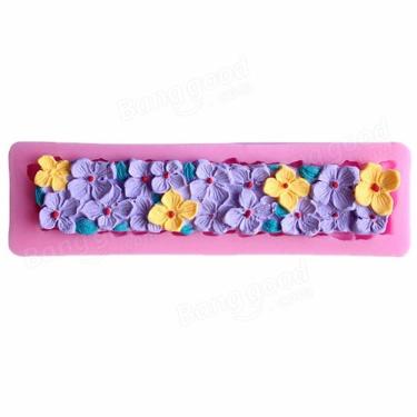 Imagem de Molde De Silicone Tira De Flores