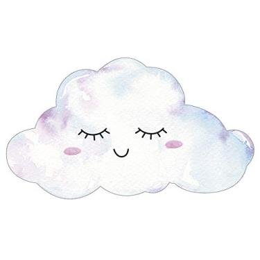 Imagem de Aplique MDF e Papel Litoarte 8 cm - Modelo APM8-889 Nuvem