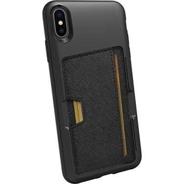 Imagem de Smartish Capa carteira para iPhone Xs Max – Wallet Slayer Vol. 2 [Suporte protetor fino] Suporte para cartão de crédito para Apple iPhone 10S Max (seda) – Black Tie Affair