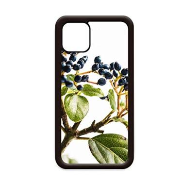 Imagem de Capa para iPhone 12 Pro Max com imagem de planta de folha branca e natureza simples para Apple Mini Mobile Case Shell