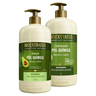 Imagem de Kit Bio Extratus Pós Quimica Shampoo Condicionador 1L
